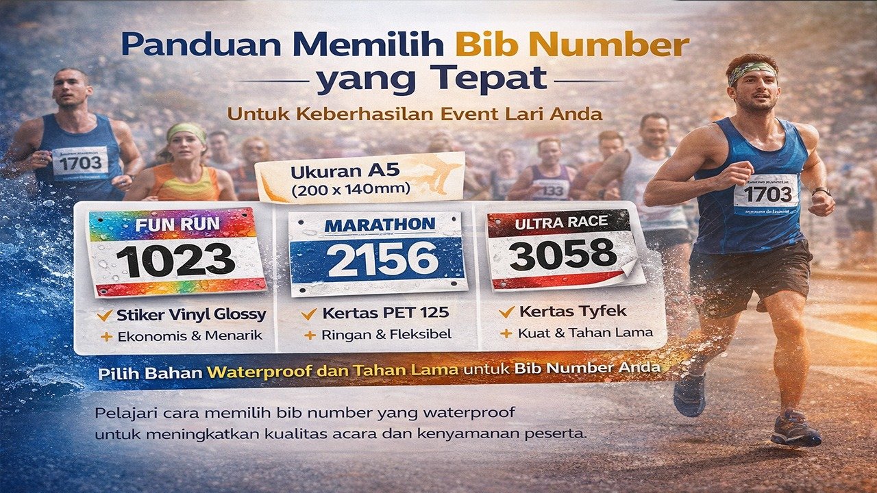 Bib Number untuk Event Lari Marathon: Pilihan Bahan yang Tepat untuk Keberhasilan Event Anda