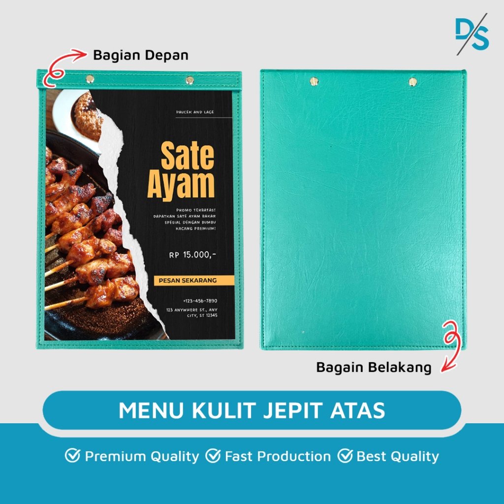 Buku Menu Kulit Jepit Baud 