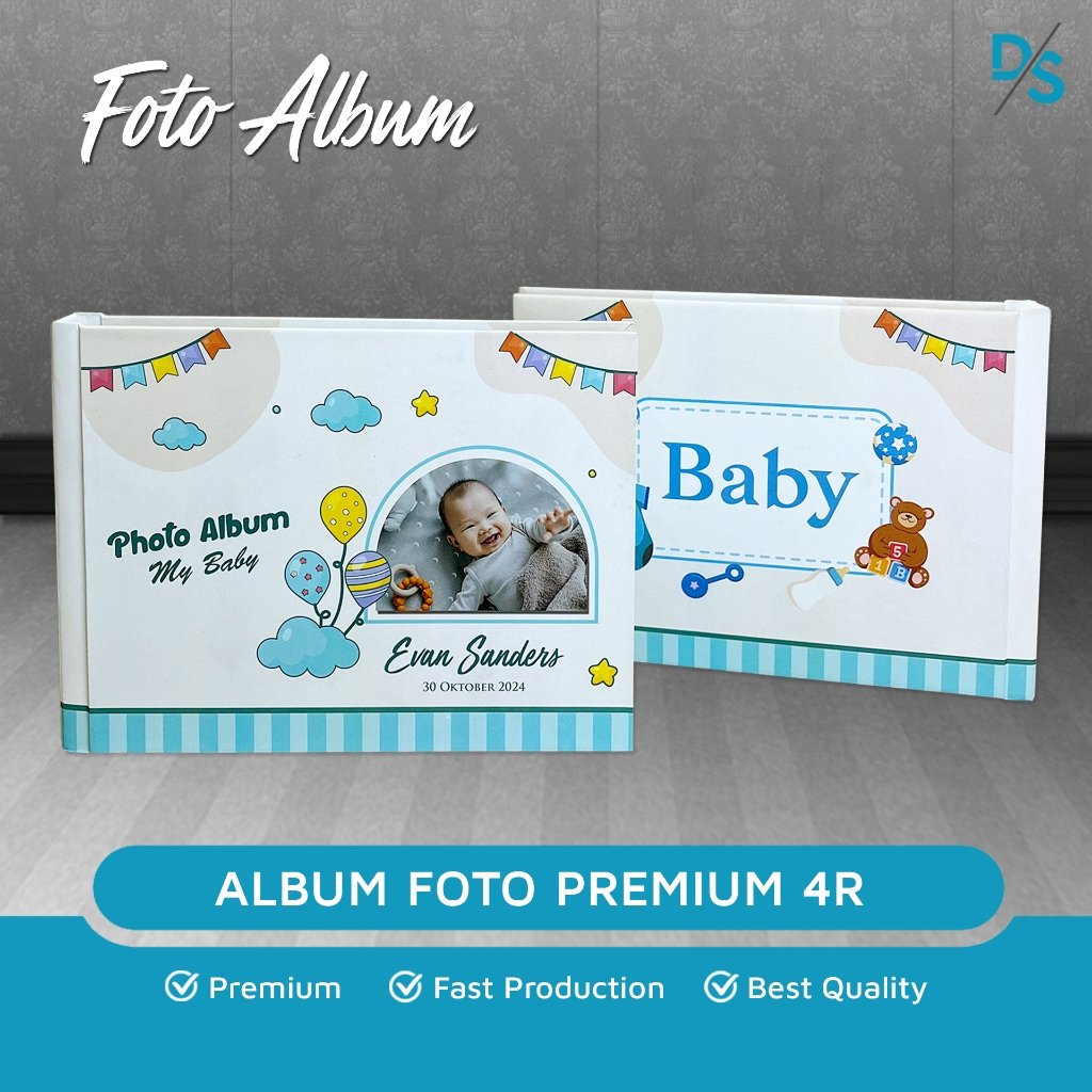 Cetak Cover Album Foto Baby Custom Foto