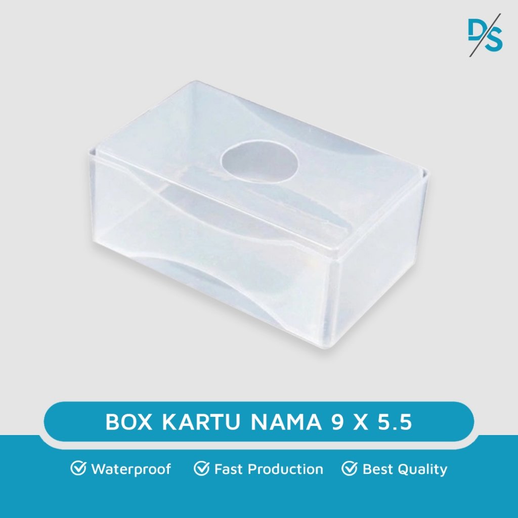Box kartu nama ukuran  9 x 5.5 cm