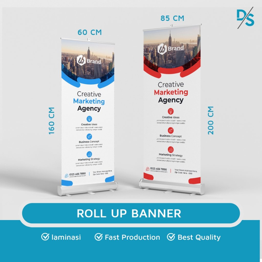 Cetak Roll-banner Bahan Albatros